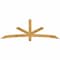 Ekena Millwork Alberta Rough Sawn Timber Gable Bracket, Western Red Cedar, 84"W x 28"H x 2"D x 4"F, 8/12 Pitch GBW084X28X0204ALB00RWR - alternate 1